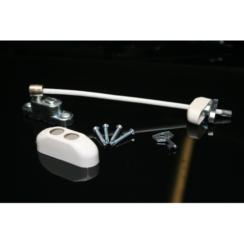 Lockable Cable Window Restrictor Lock (150mm) (White)
