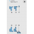 SI Siegenia FS-Portal Bi-Fold Door Hinge (Carton D)