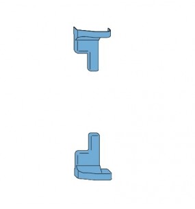 SI Siegenia Aubi Bi-Fold Door Hinge Covers