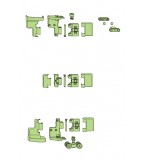 SI Siegenia FS-Portal Bi-Fold Door Hinge (Carton C)
