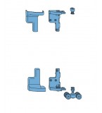 SI Siegenia FS-Portal Bi-Fold Door Hinge (Carton D)