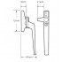 Replacement Cockspur Window Handle (WMS / AVOCET)