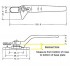 Replacement Cockspur Window Handle (WMS / AVOCET)