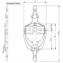Supa Stainless Steel Urn Door Knocker 