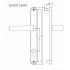 Hero 231mm Backplate Sprung Door Handle 92mm