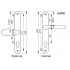 Pro 92/62pz Lever and Pad uPVC Door Handles