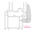 Ideal uPVC Door Flag Hinge