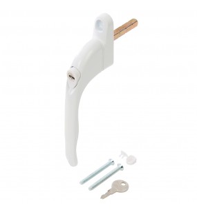 Aluminium Locking Window Handle White