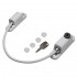 Lockable Cable Window Restrictor Lock (150mm) (White)