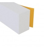 Extra Thick and Wide Rubber Foam Seal, 3m Roll (19mm x 12mm)