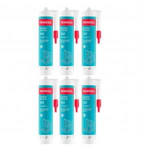 PENOSIL 313 Sanitary Silicone (6 x 300ml)