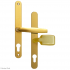 ASEC 68mm Lever Pad UPVC Door Furniture With Snib