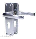 ASEC Stafford Plate Furniture Lever Euro Lock Handle