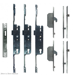 Upvc All In One Repair Kit 2 Hook & 2 Roller, 2 Mushroom & 2 Roller + Keeps