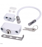 CHAMELEON 230mm Adaptable Locking Window Restrictor 100Kg Load Force M1 CHAMELEON 230mm Adaptable Locking Window Restrictor 100Kg Load Force M1