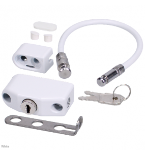 CHAMELEON 230mm Adaptable Locking Window Restrictor 100Kg Load Force M1 CHAMELEON 230mm Adaptable Locking Window Restrictor 100Kg Load Force M1