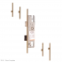KFV Lever Operated Latch & Deadbolt - 4 Roller