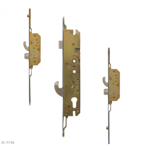 MILLENCO Lever Operated Latch & Hookbolt Twin Spindle - 2 Roller 2 Hook 2 Dead
