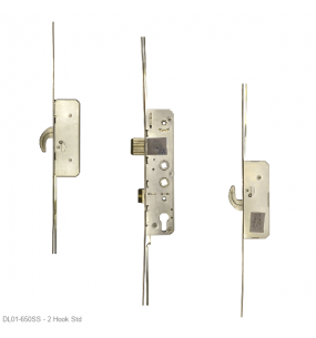 AVANTIS Lever Operated Twin Spindle Latch & Deadbolt - 2 Hook