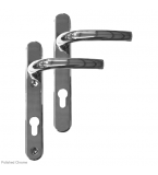 Greenteq Alpha 92 Lever Lever UPVC Furniture - 220mm Backplate