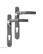 Greenteq Alpha 92 Lever Lever UPVC Furniture - 220mm Backplate