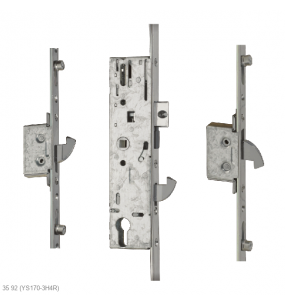 YALE YS170 Lever Operated Latch & Hookbolt Split Spindle - 2 Hook 4 Roller