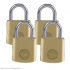 YALE Y110B Brass Open Shackle Padlock