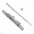 AXIM FB6401 Series Flush Bolt 20mm Wide Flat Face Silver Anodised