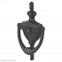 HOPPE Suited Traditional Knocker With 120 Degree Viewer AR727K