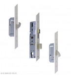 ERA Trimlock Lever Operated Latch & Deadbolt Split Spindle With 2 Hooks & 44mm White Faceplate
