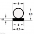DEVENTER Self Adhesive Renovation Draught Strip S 9612 K