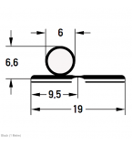 DEVENTER Self Adhesive Renovation Draught Strip S 9100-10 K