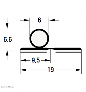 DEVENTER Self Adhesive Renovation Draught Strip S 9100-10 K