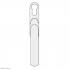 DEBAR Velte Bi-Fold Door Handle With Euro Profile Cut-Out