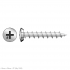 RAPIERSTAR Sharp Point Screws For Reinforced UPVC - Pan Head