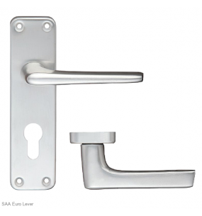 ZOO Lever Handle On Euro Lock Backplate