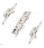 ERA Lever Operated Split Spindle Latch & Deadbolt 20mm Radius Faceplate With 2 Small Hooks
