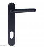 NORDAN NTech Villa Balcony Door Handle External With Cutout To Suit Scandinavian Oval