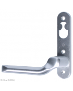NORDAN NTech Villa Balcony Door Handle 3 Fix Internal Handed With Cutout To Suit Rococo Scandinavian Oval