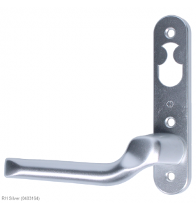 NORDAN NTech Villa Balcony Door Handle 3 Fix Internal Handed With Cutout To Suit Rococo Scandinavian Oval
