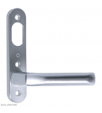 NORDAN NTech Villa Balcony Door Handle 3 Fix External With Cutout To Suit Scandinavian Oval
