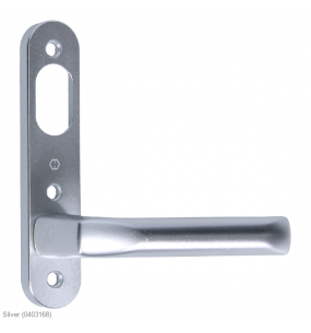 NORDAN NTech Villa Balcony Door Handle 3 Fix External With Cutout To Suit Scandinavian Oval