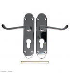 EPSOM Lever Euro Plate Door Handles
