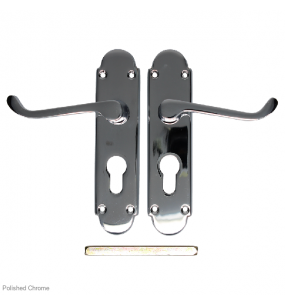 EPSOM Lever Euro Plate Door Handles