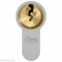 ASEC Vital 6 Pin Double Euro Dual Finish Snap Resistant Cylinder