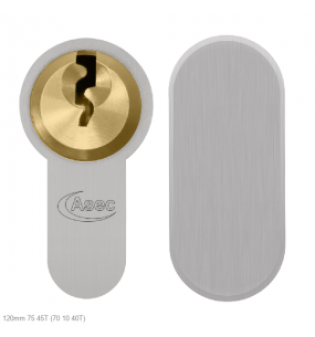 ASEC Vital 6 Pin Key & Turn Euro Dual Finish Snap Resistant Cylinder