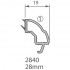 Deceuninck Heritage 2800 Sculptured UPVC Glazing Bead - 2840