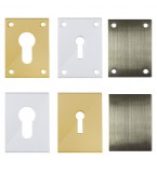 Flat Keyhole Protector - Profile Escutcheon (Adhesive or Screw On)
