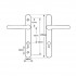 Multipoint Door Handle 92pz 160mm Screw Centres