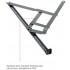 16" Heavy Duty Window Stay for Triple Glazing and Wide Side Hung Windows